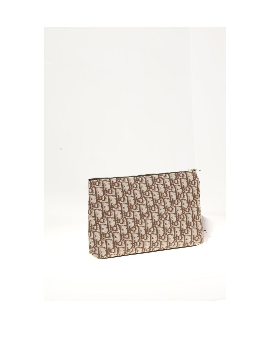 Dior White Dior Homme Jet Triangle Pouch Oblique for men