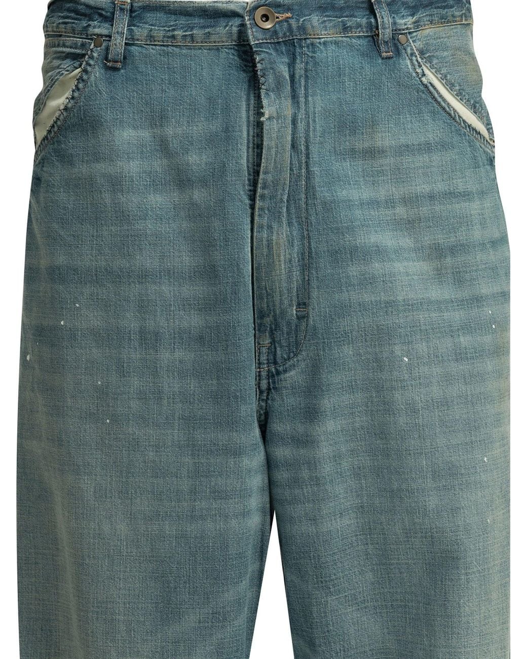 Maison Margiela Blue Wide Leg Jeans