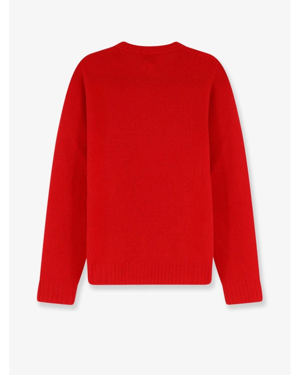 Alysi Red Merino Wool And Cashmere Blend Sweater