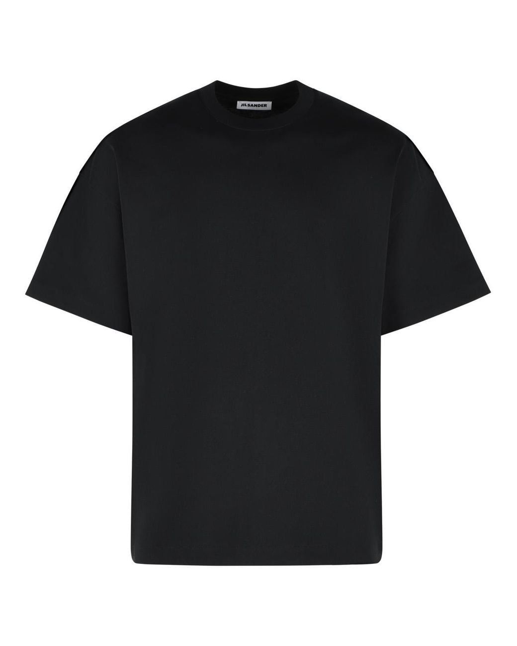 Jil Sander Black Cotton T-Shirt for men