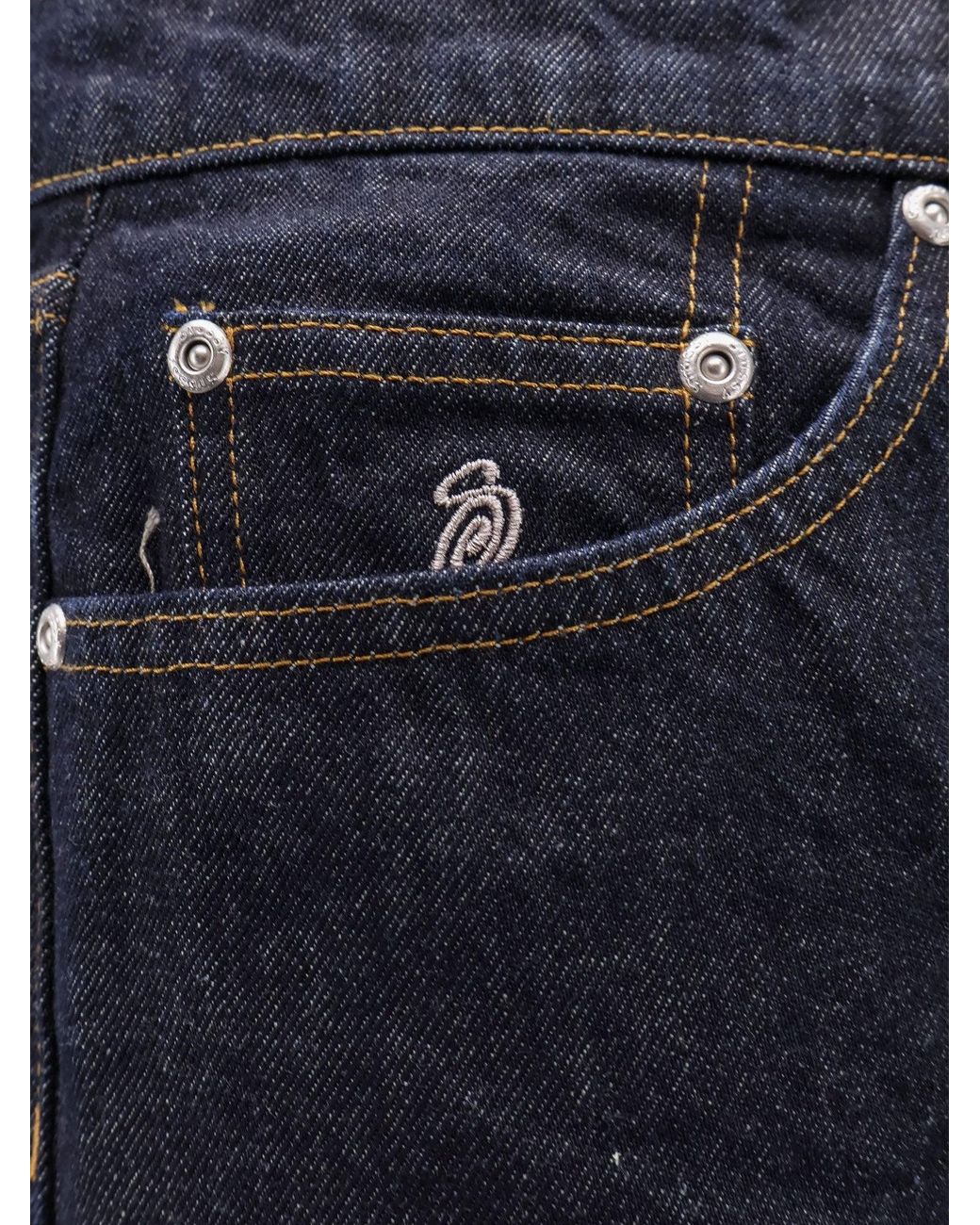 Stussy Blue New Classic Regular Fit Jeans for men