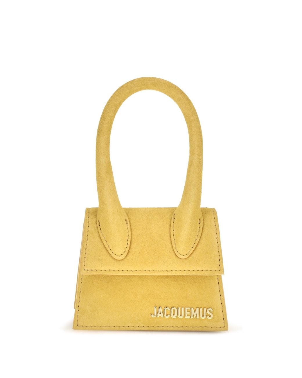 Jacquemus Yellow Le Chiquito Mini Leather Bag Dark