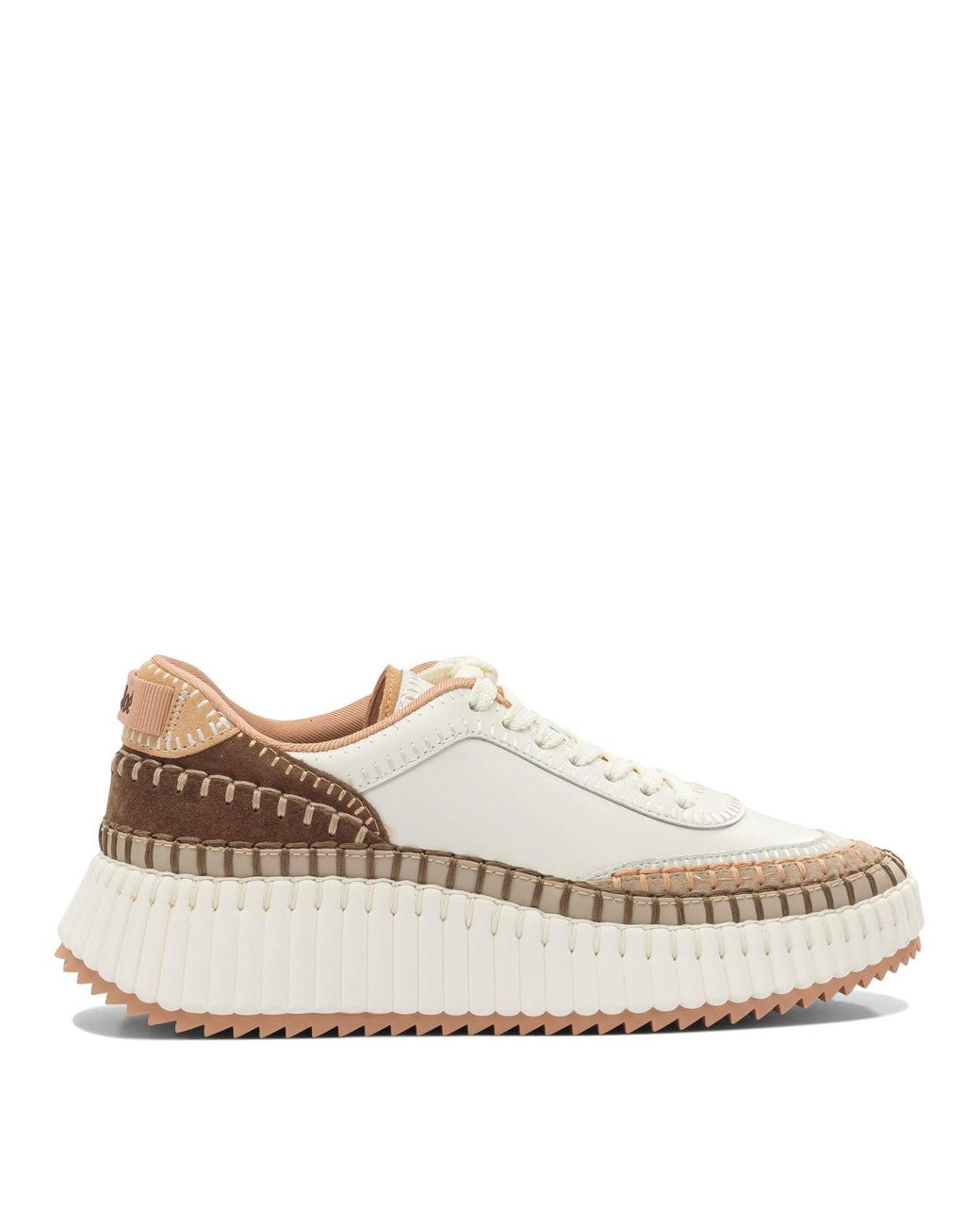 Chloé White "Nama" Sneakers