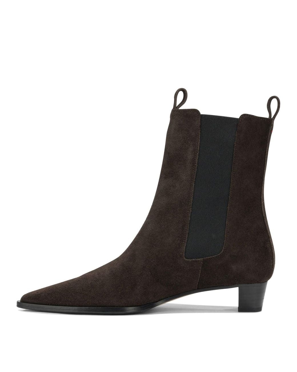Aeyde Black Kiki Suede Leather Leather Rubber Boots