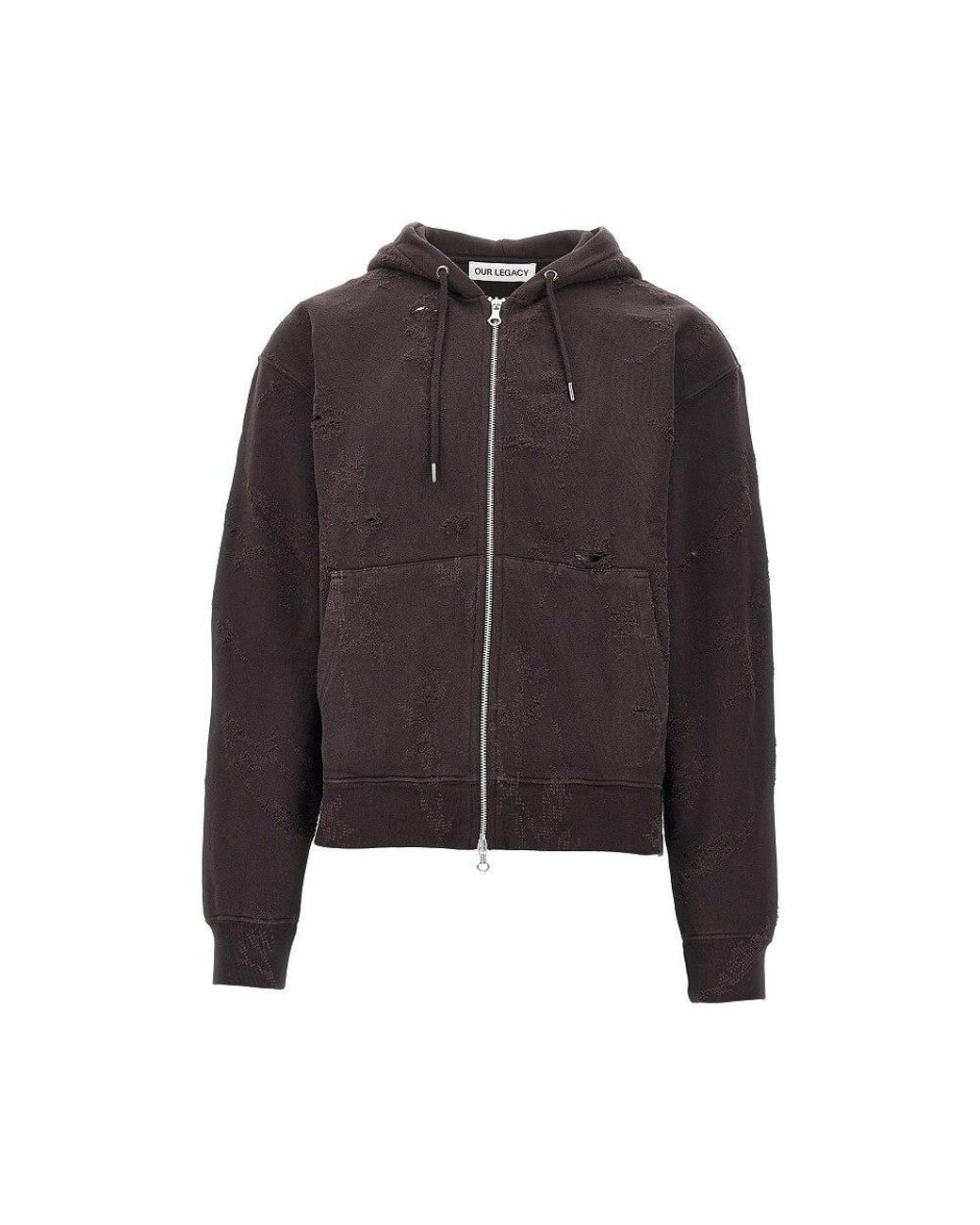 Our Legacy Black 'Rascal' Full-Zip Hoodie for men
