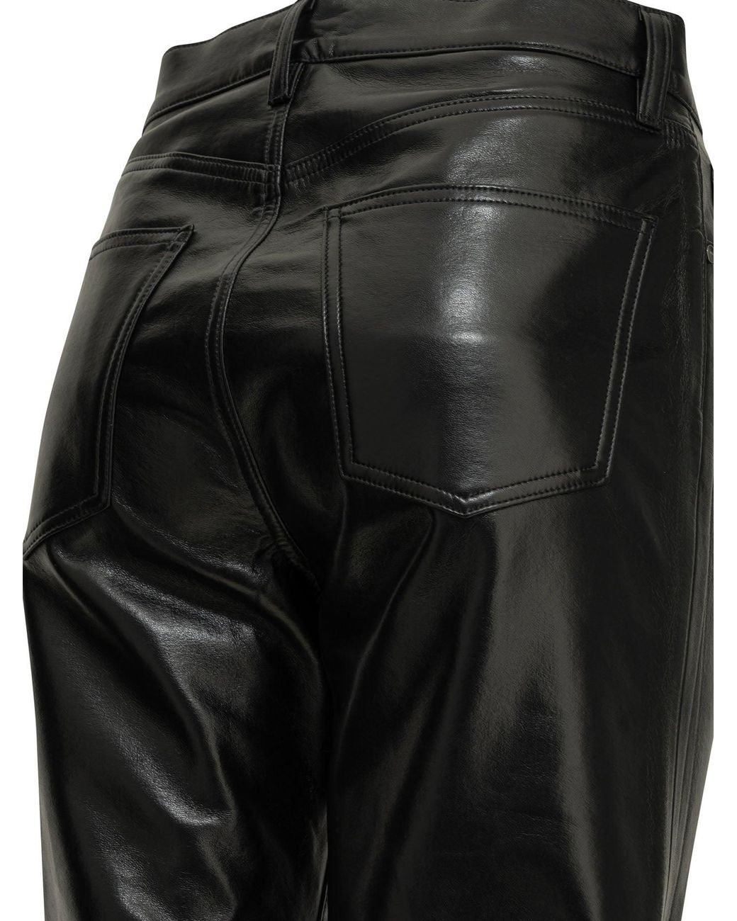 Agolde Black "Lana" Casual Pants