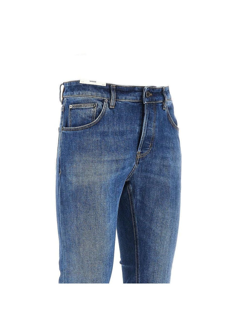 PT Torino Blue Stretch Denim 'Reggae' Jeans for men