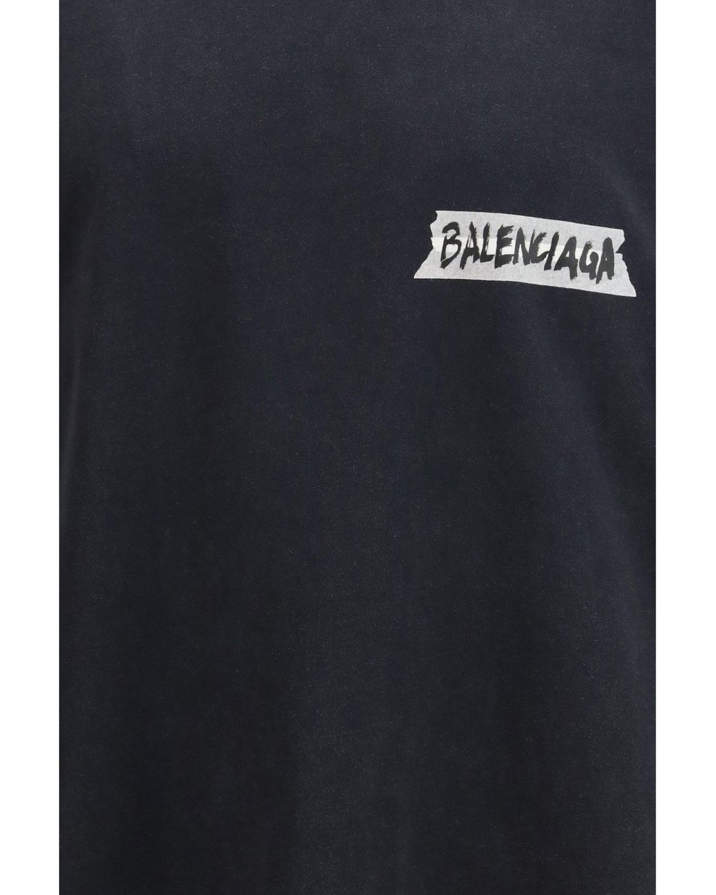 Balenciaga Blue Long-Sleeve Masking Tape T-Shirt for men