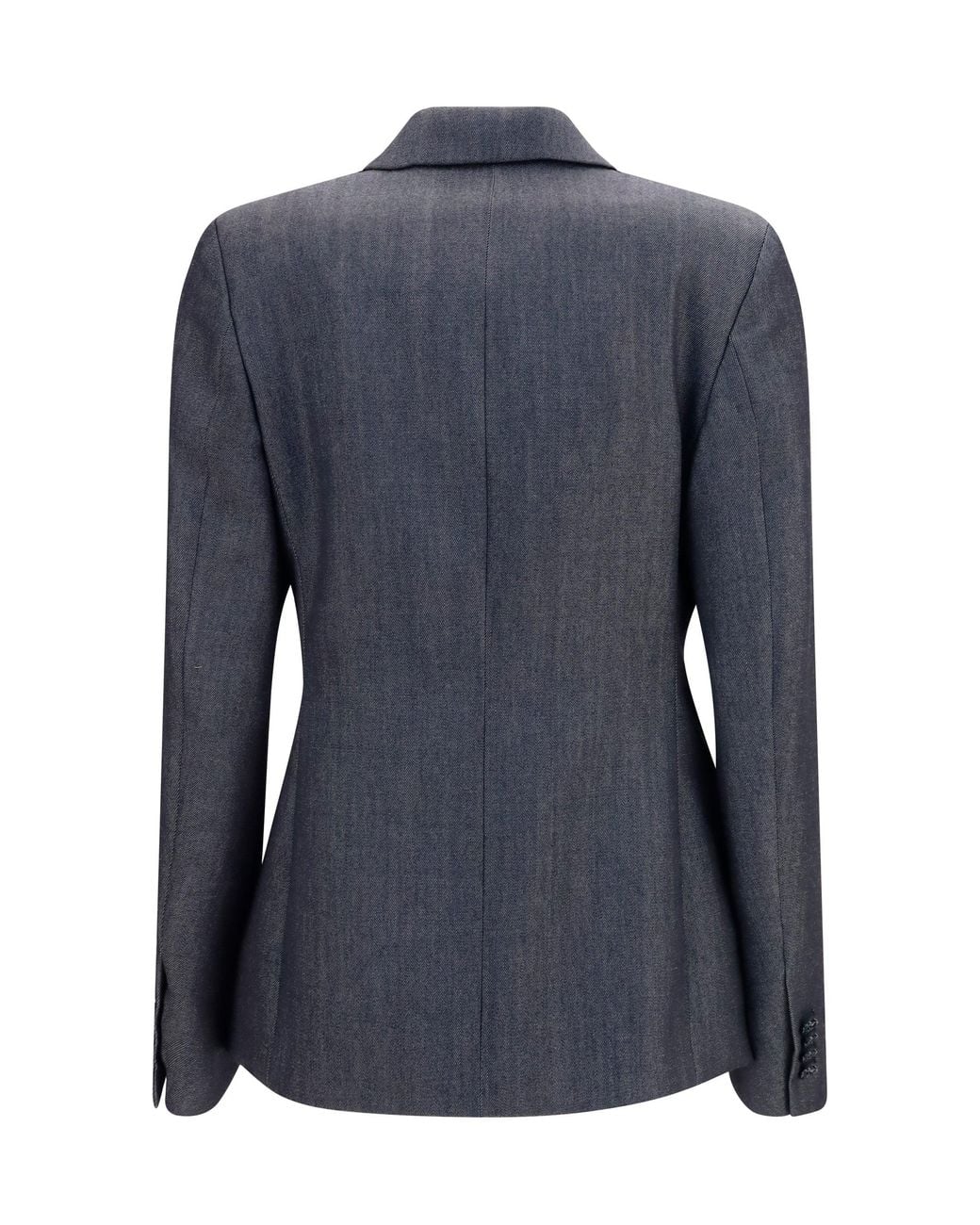 Balenciaga Blue Double-Breasted Wool Blazer