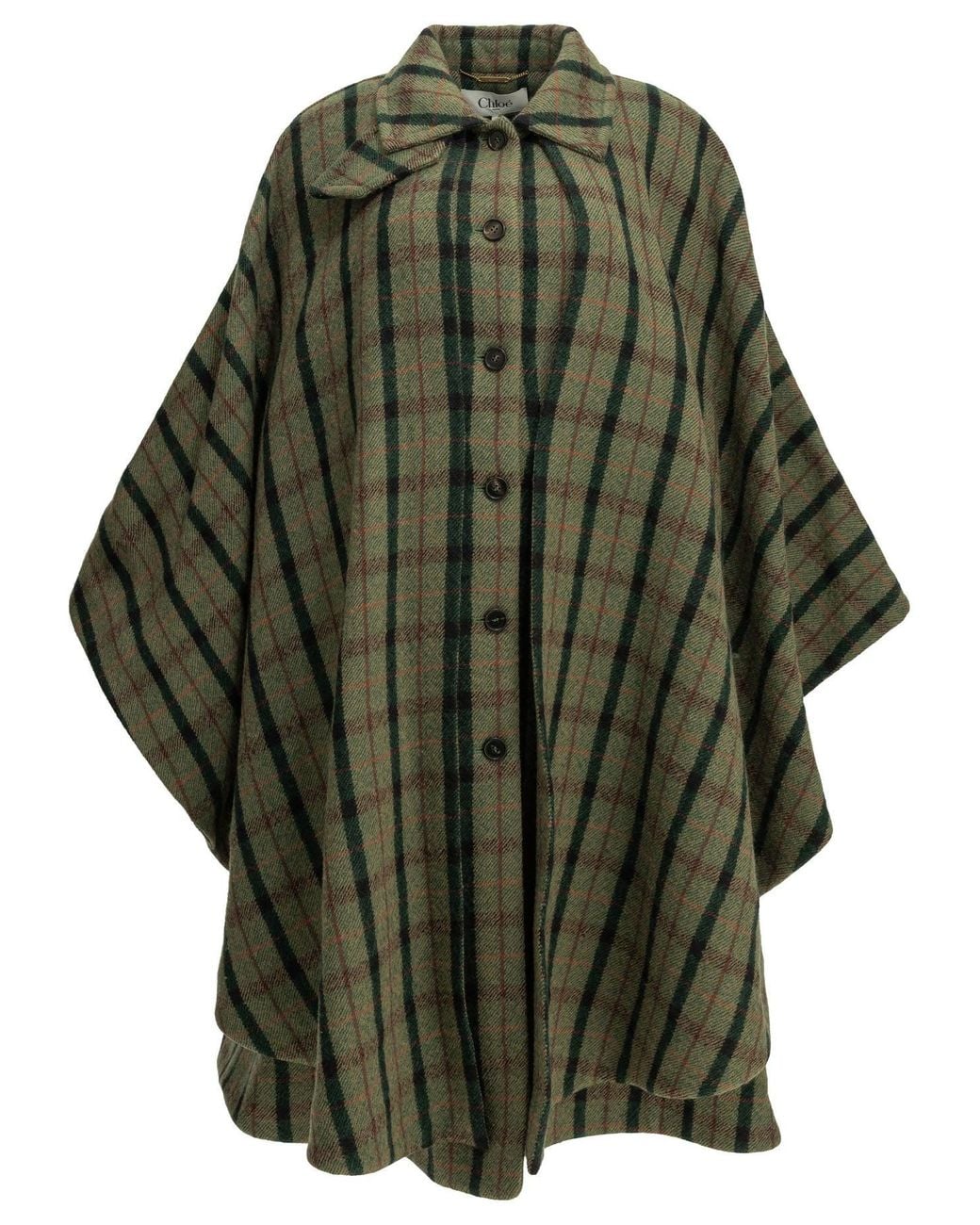 Chloé Green Chloé Wool Cape
