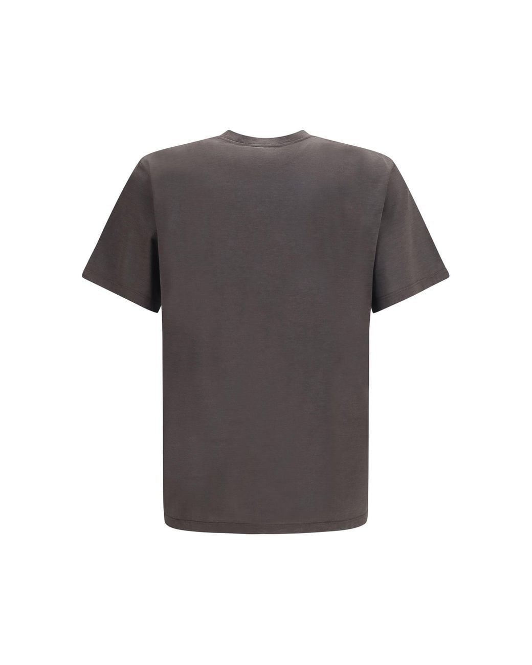 Saint Laurent Gray Silk And Cotton Cassandre T-Shirt T-Shirts for men
