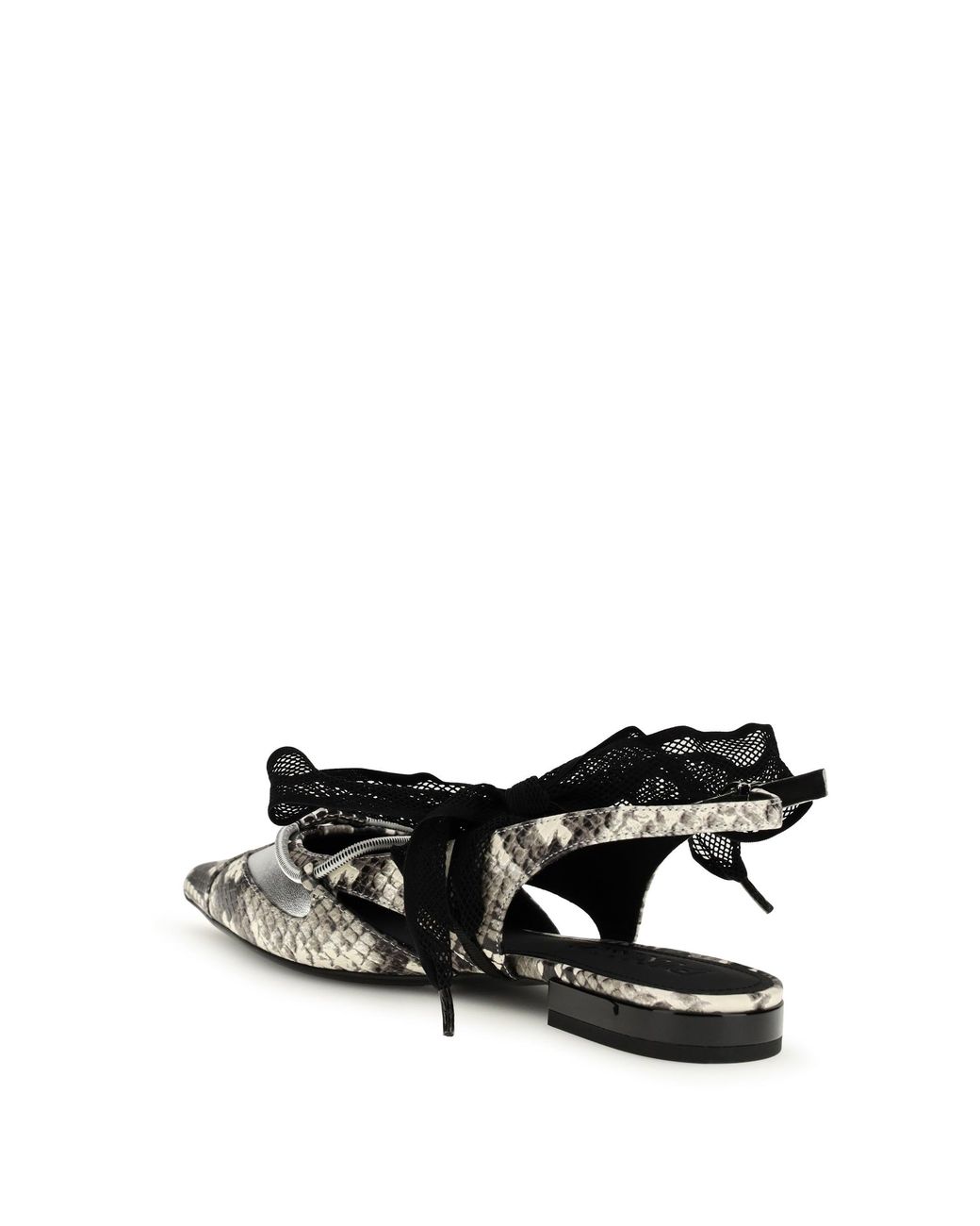 Pinko White Ballerina Shoes Gianira