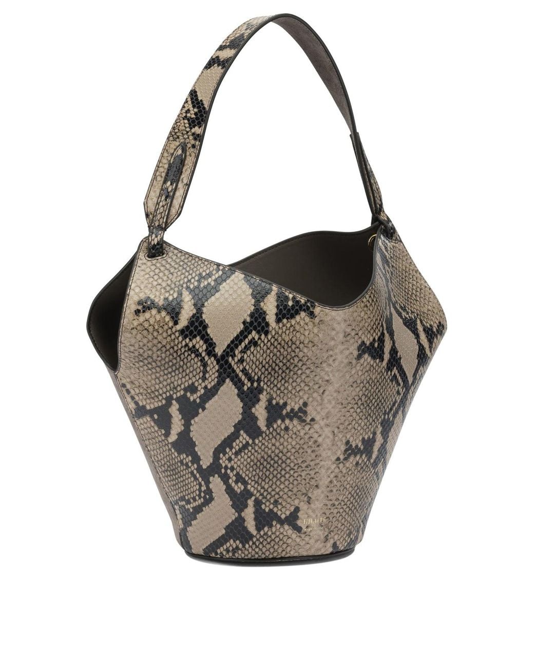 Khaite Gray "Lotus" Small Shoulder Bag