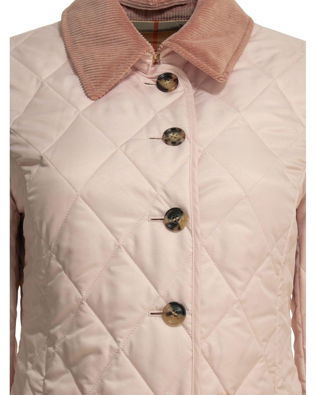 Burberry Natural Quilted Polyester Jacket