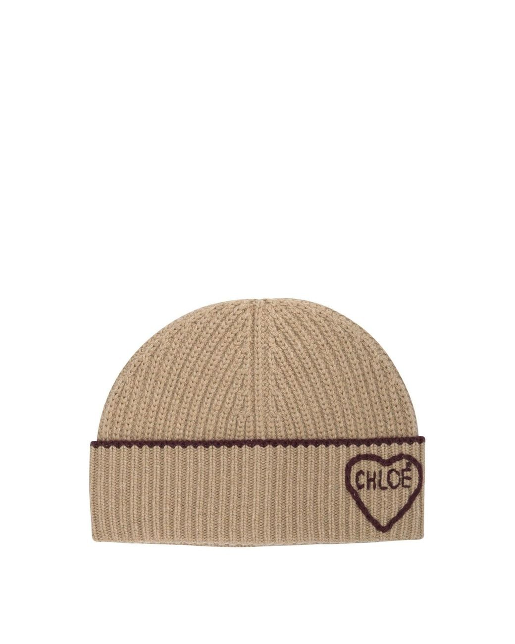 Chloé Natural Chloé Encoeur Beanie
