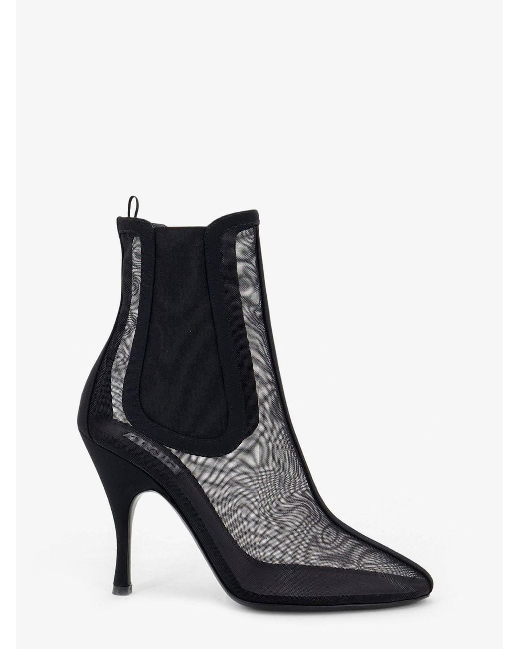 Alaïa Black Mesh Chelsea Boots