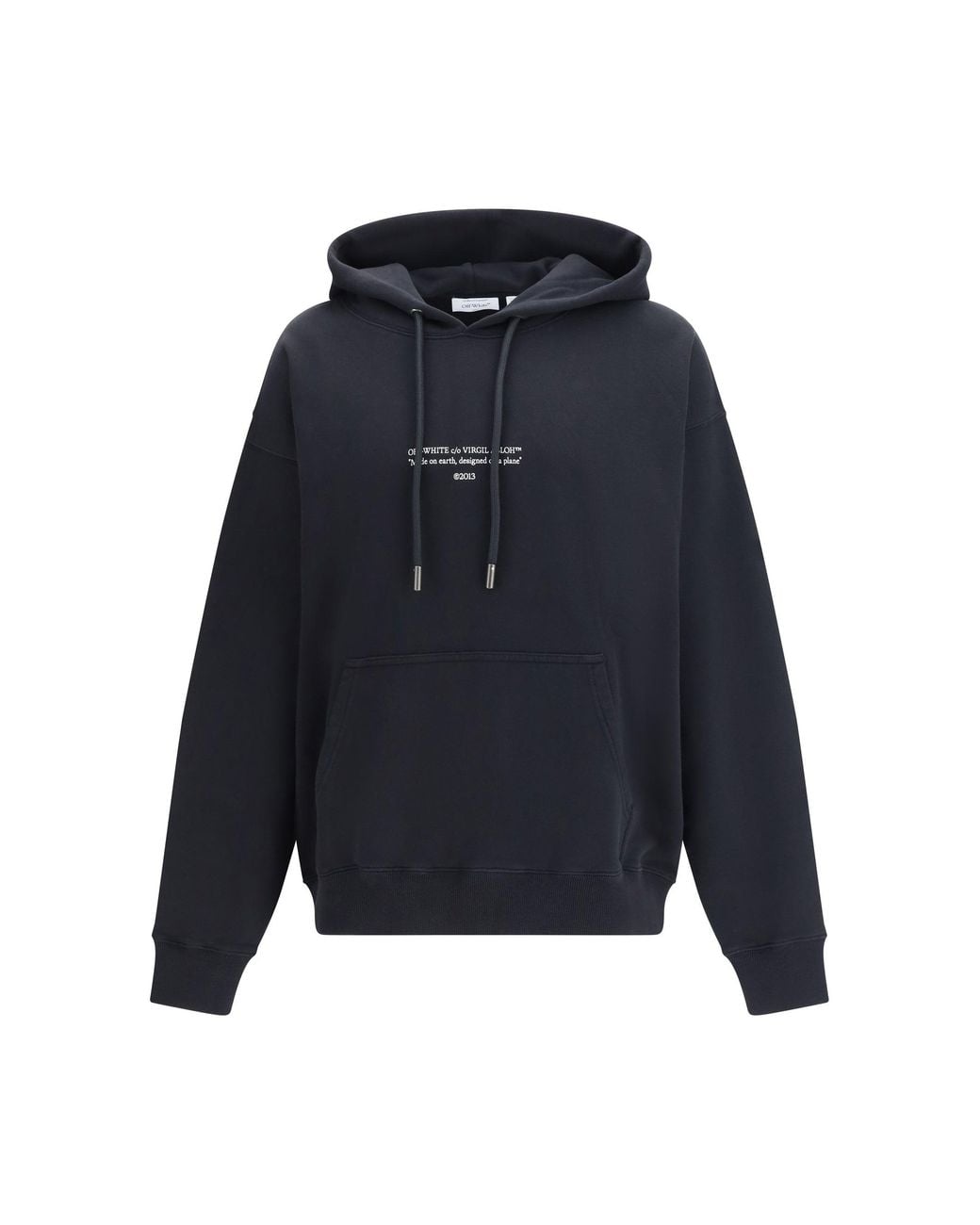 Off-White c/o Virgil Abloh Blue Statement Skate Hoodie for men