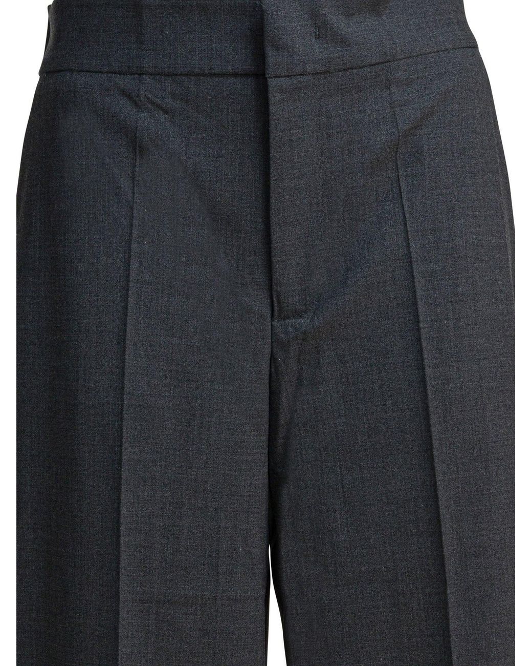Sa Su Phi Blue Virgin Wool Blend Trousers