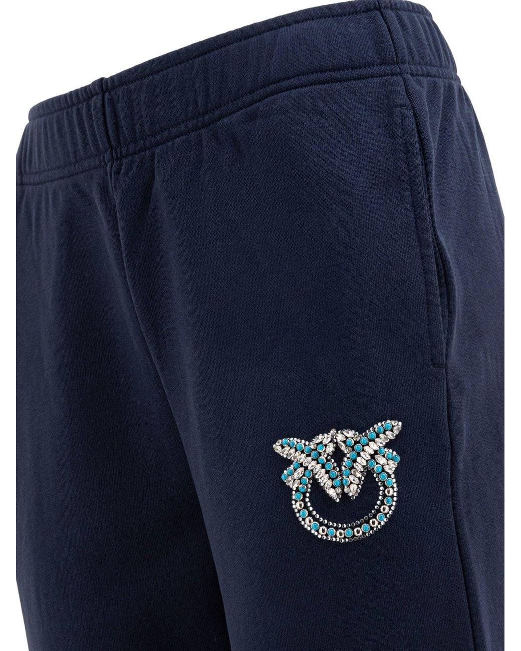 Pinko Blue Dark Cotton Pants