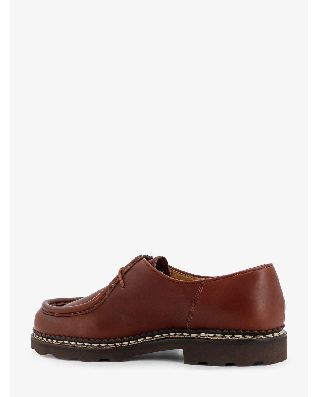 Paraboot Brown Michael Leather Lace-Up for men