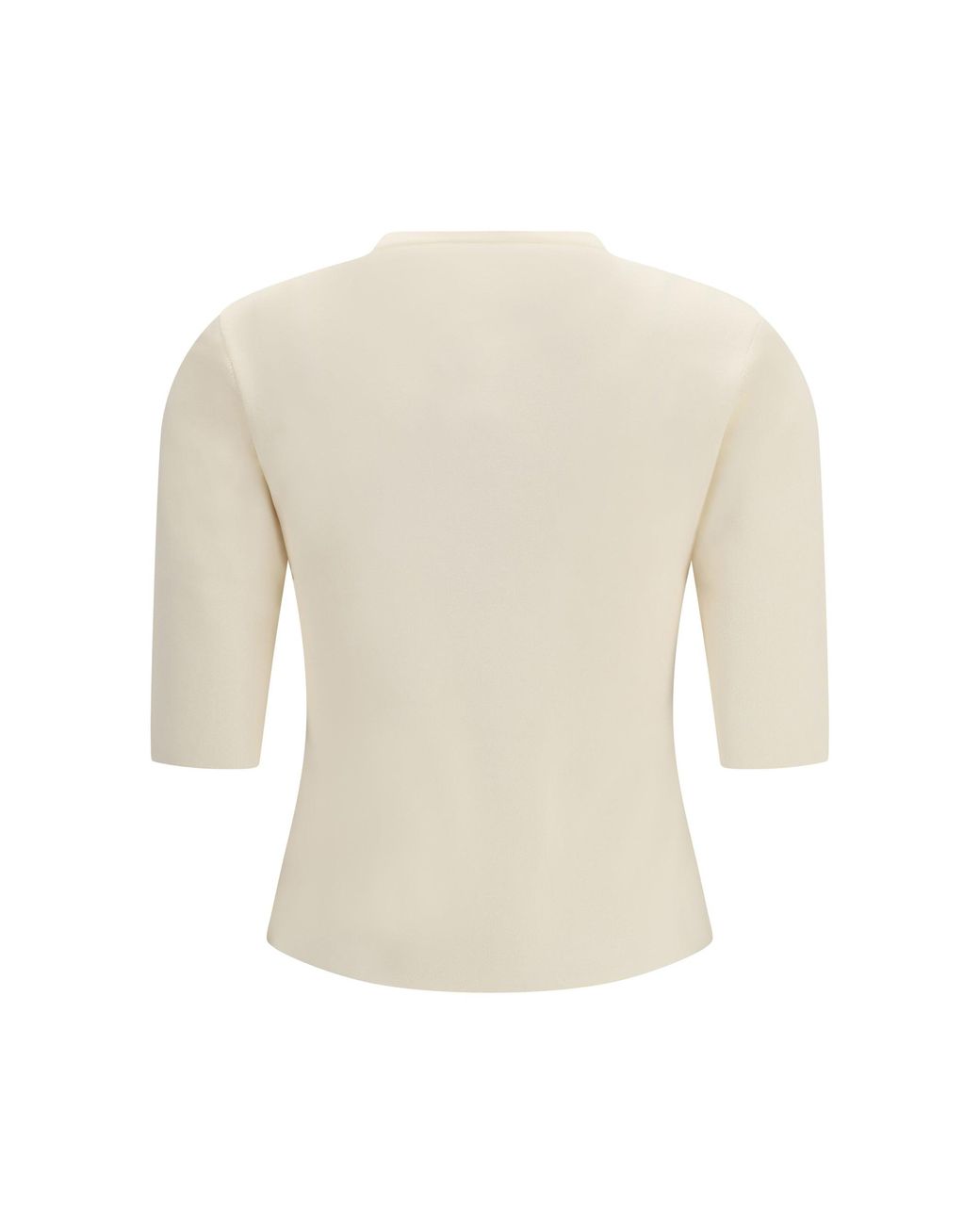 Max Mara Pure White Mxpaustero T-Shirt Avorio
