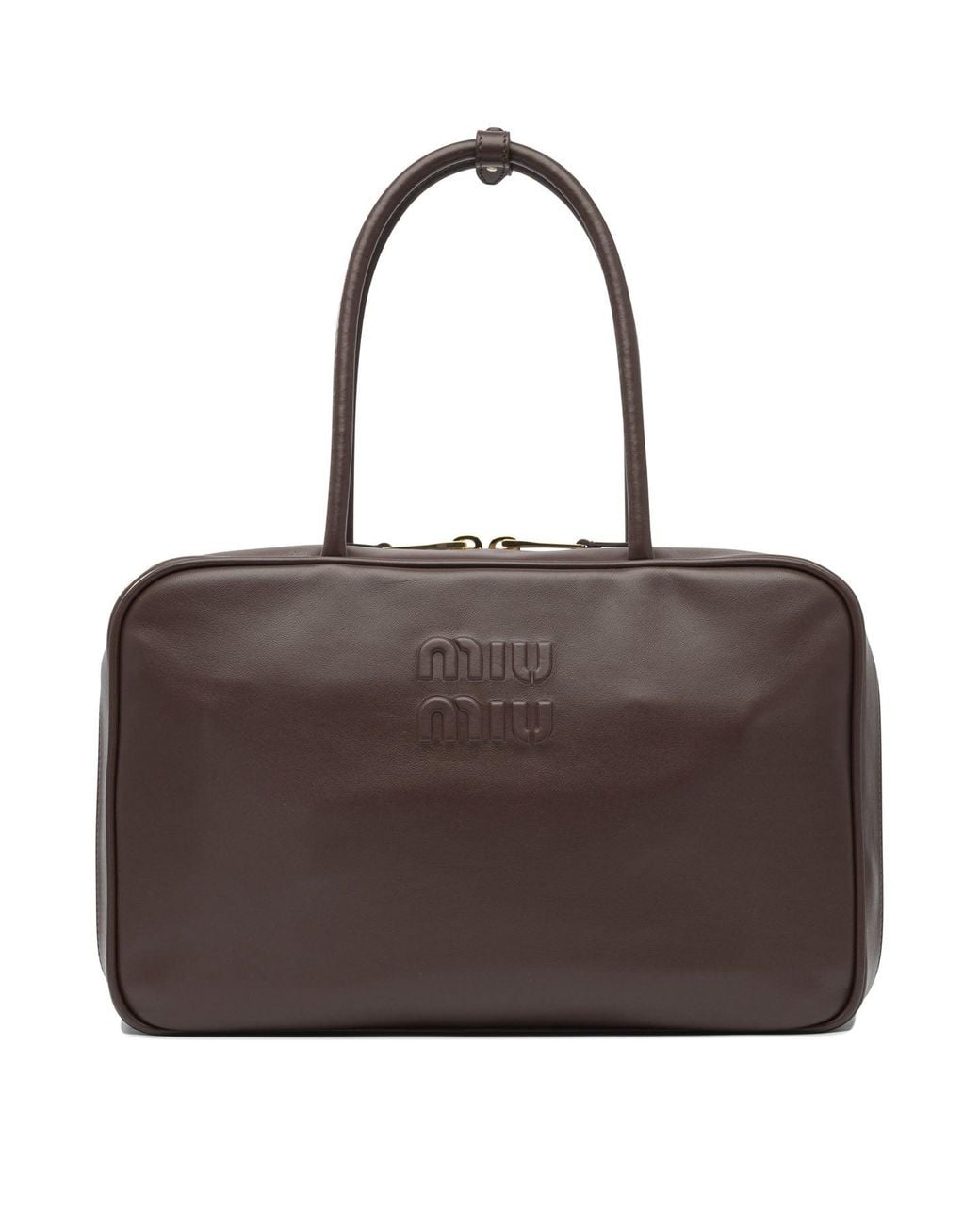 Miu Miu Brown "Beau" Handbag