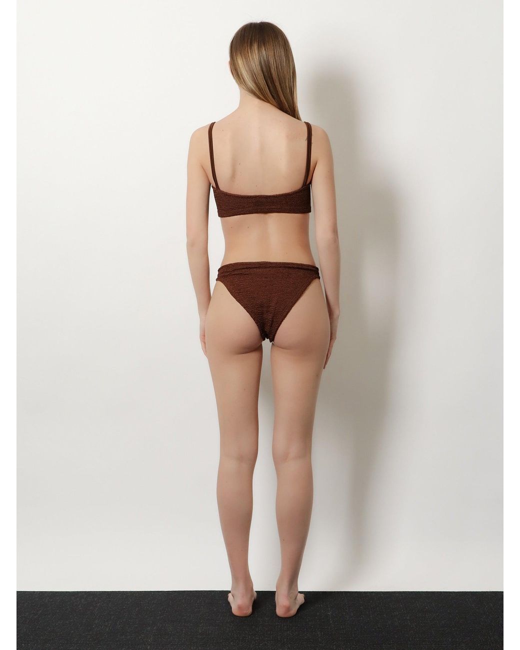 Hunza G White Bikini Cassie Crinkle