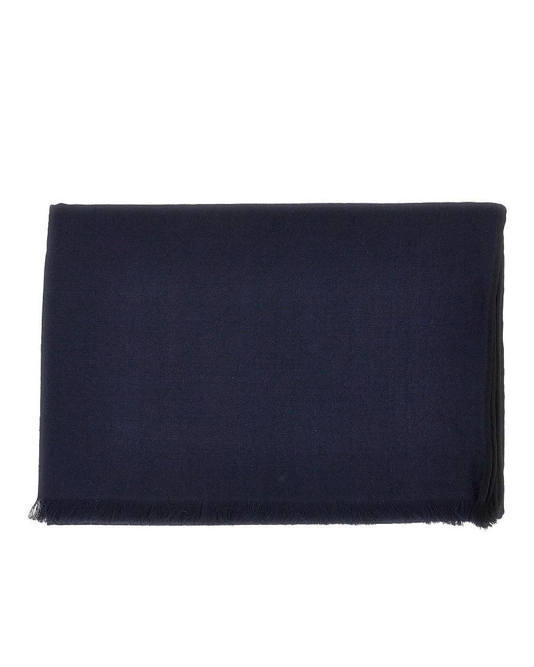 Gucci Blue Jacquard Silk And Wool-Blend Scarf for men