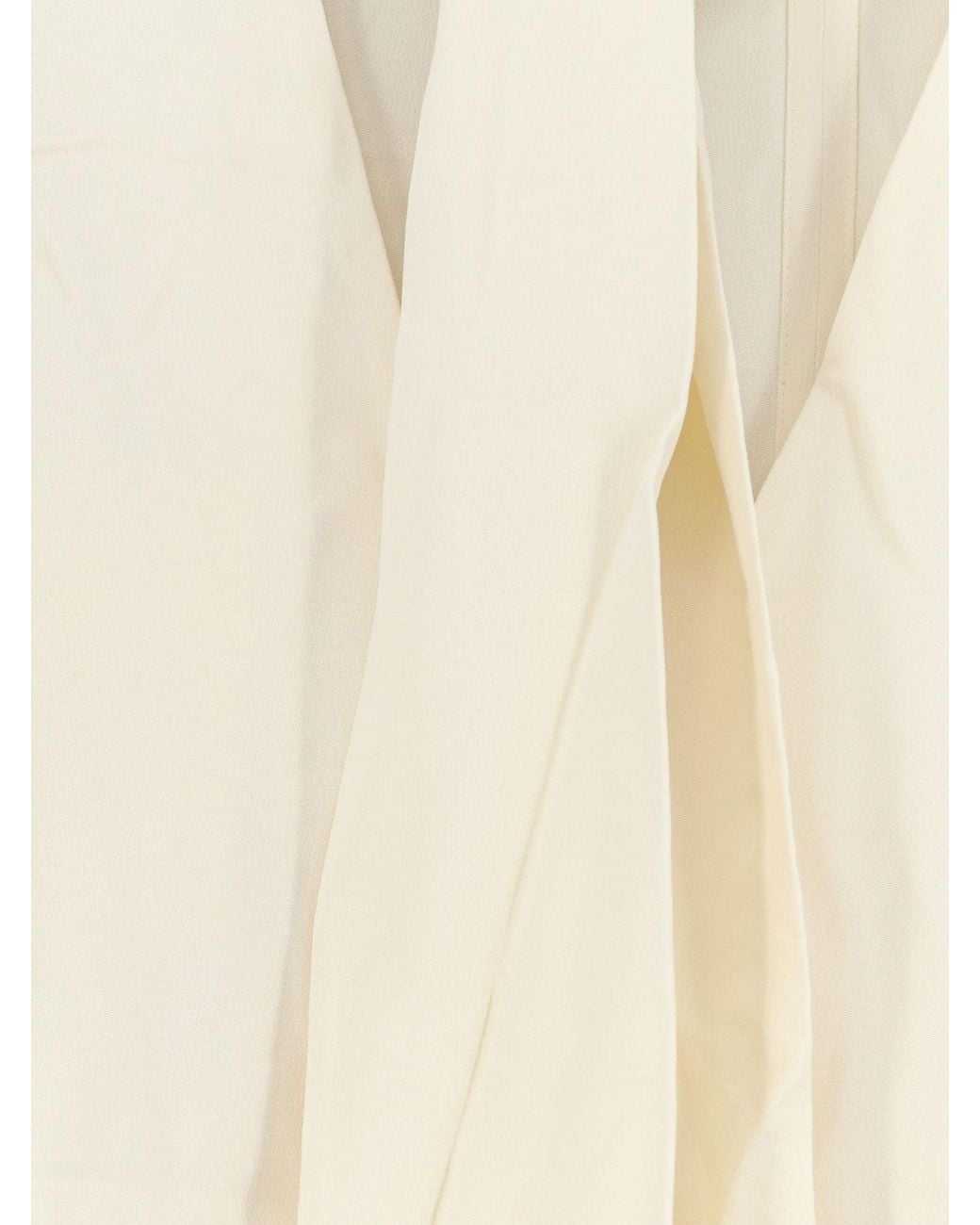 Totême White Cowl Neck Viscose Shirt