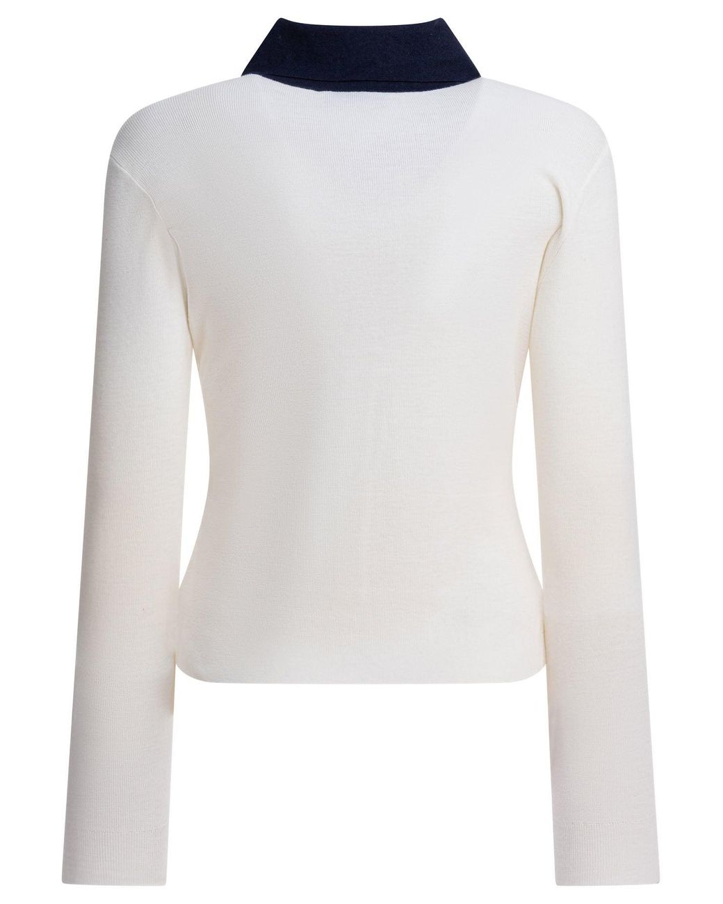 Self-Portrait White Merino Wool Cardigan
