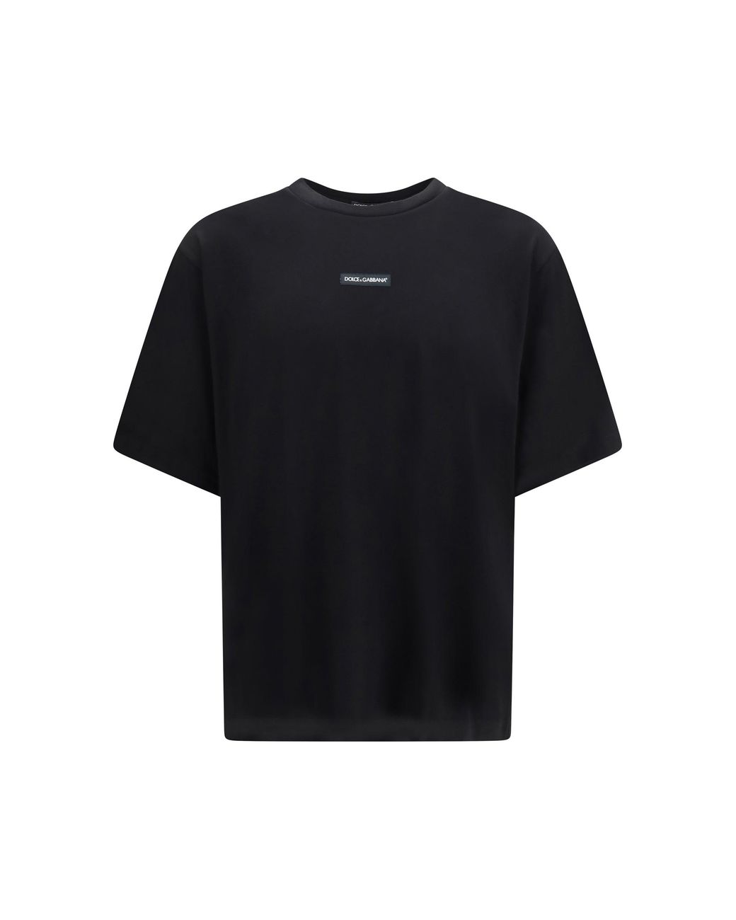 Dolce & Gabbana Black Dolce & Gabbana Cotton T-Shirt for men