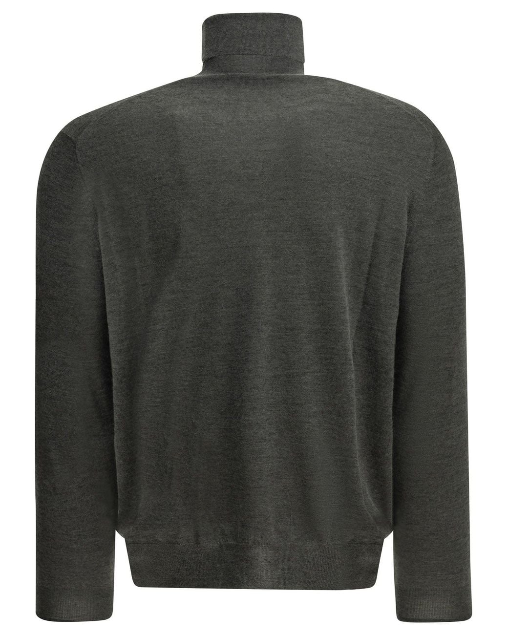 Brunello Cucinelli Gray Cashmere And Silk Turtleneck Sweater for men