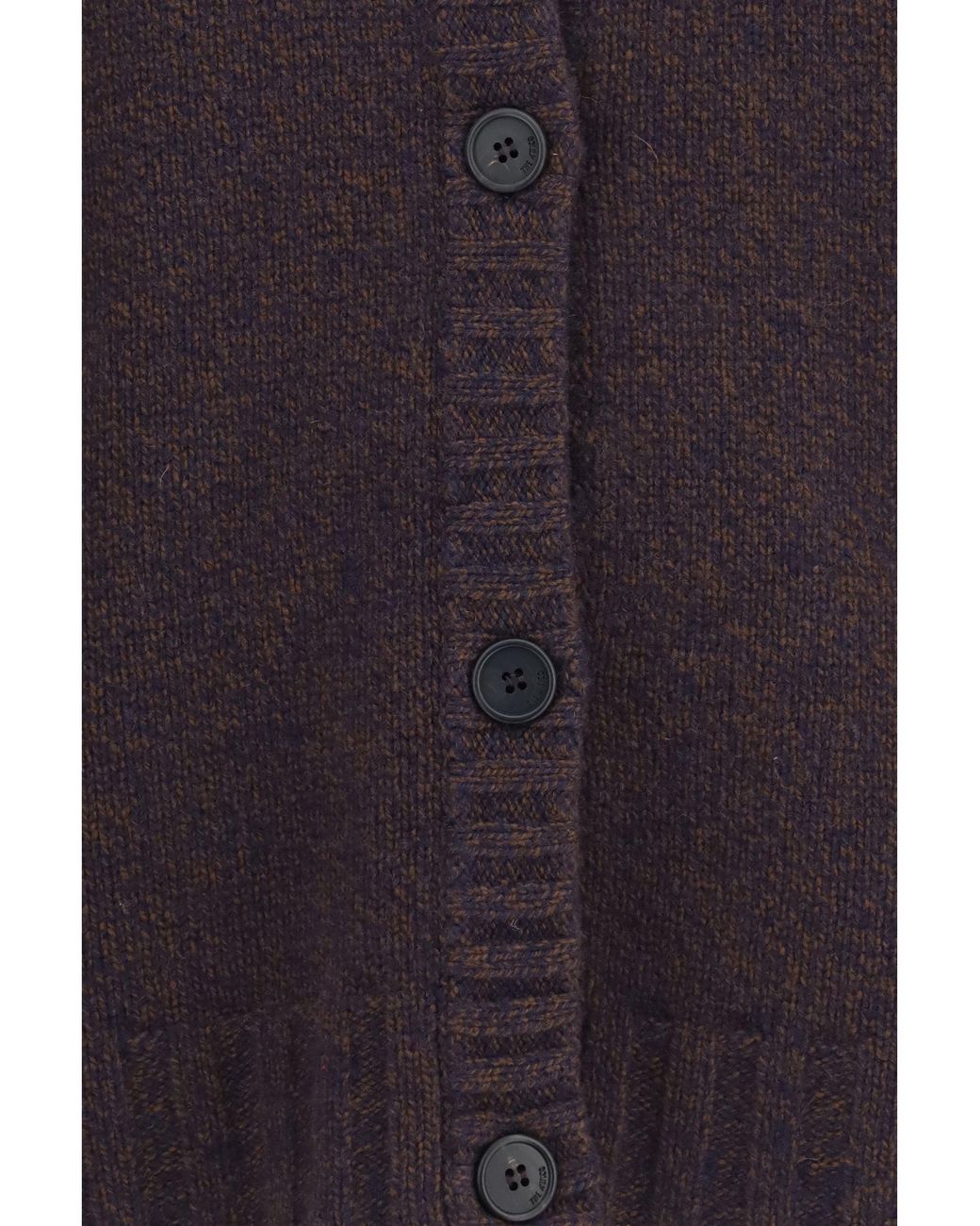 The Attico Purple Crewneck Cardigan