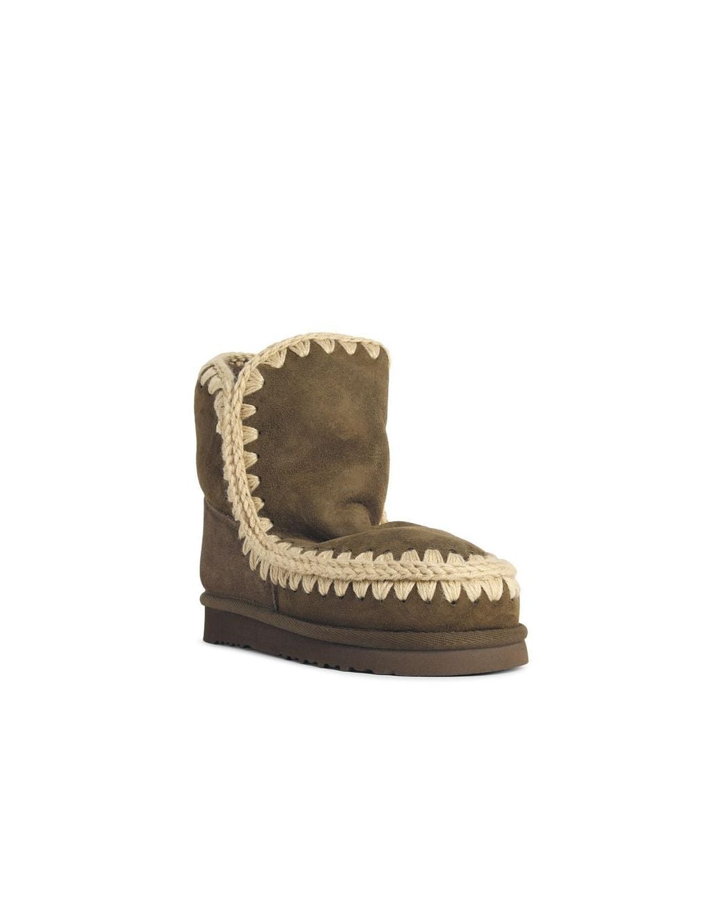 Mou White Eskimo 18 Suede Ankle Boots