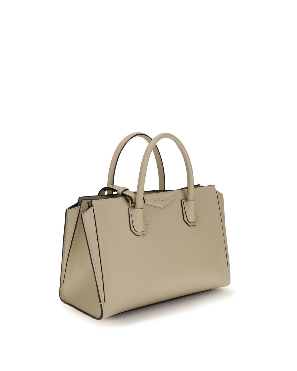 Givenchy Natural Small Antigona Catchall Glossy Grained Leather Handbag