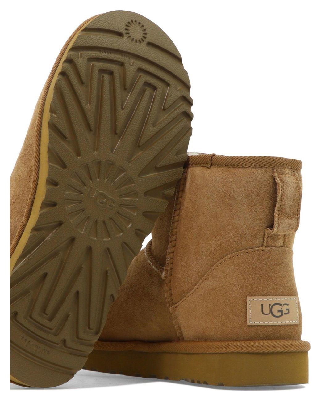 Ugg Brown "Classic Mini Ii" Ankle Boots