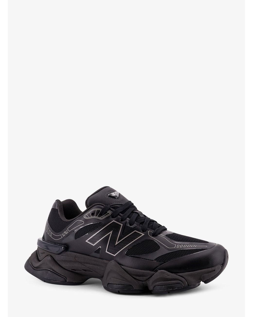 New Balance Black 740 Mesh Sneakers With Logo On The Side for men