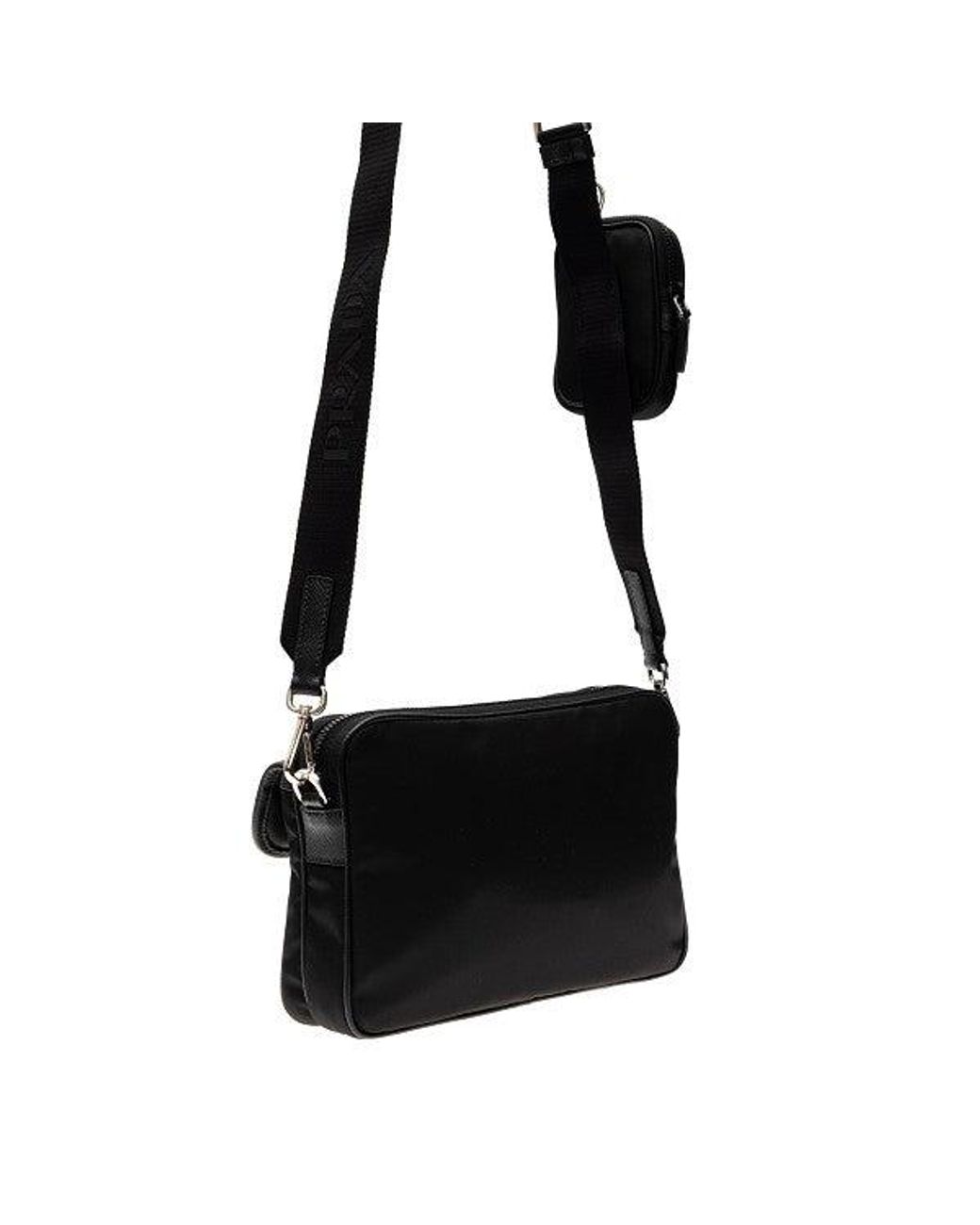 Prada Black Re-Nylon Crossbody Bag for men