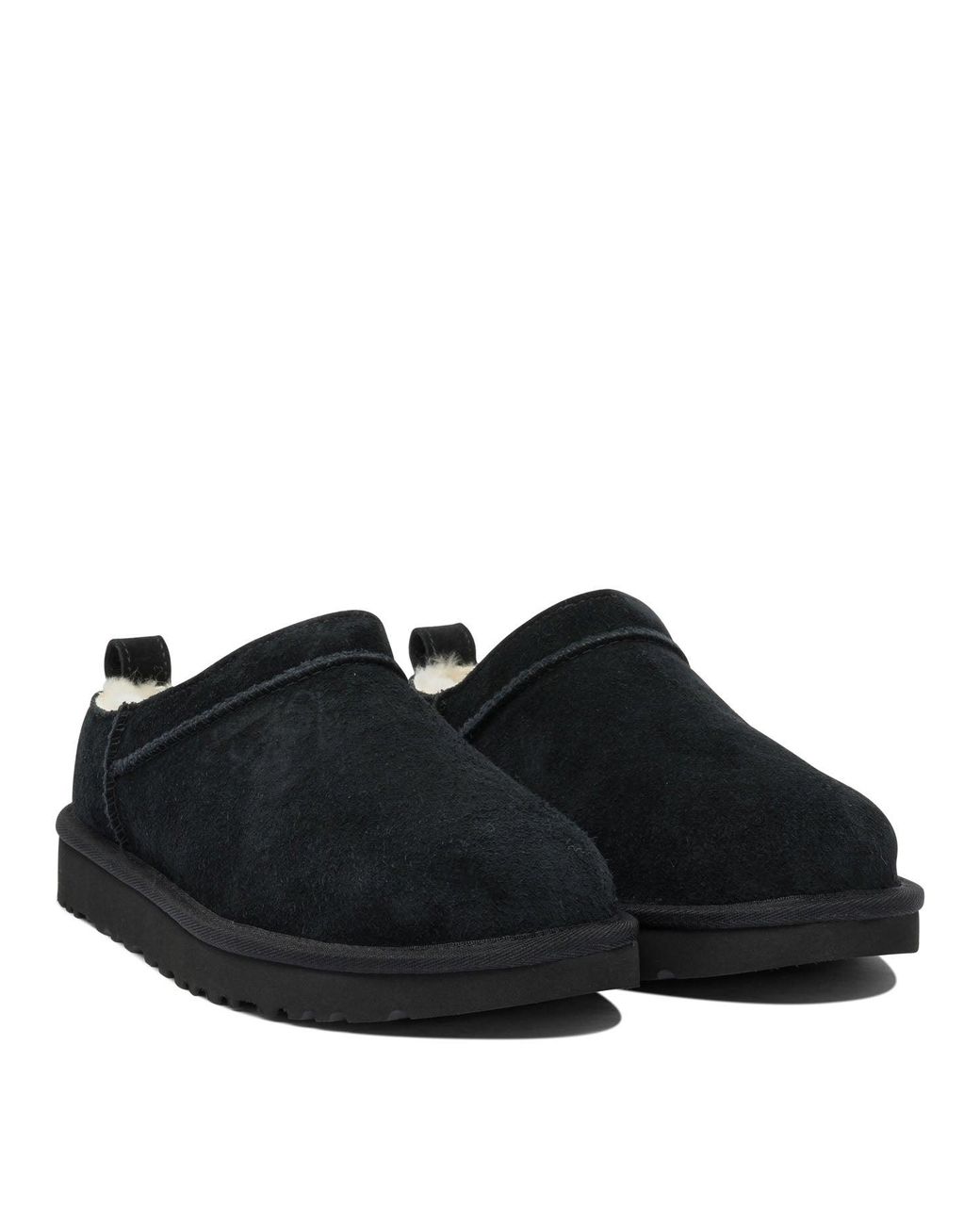 Ugg Black "Classic Micro" Pull-On Ankle Boots