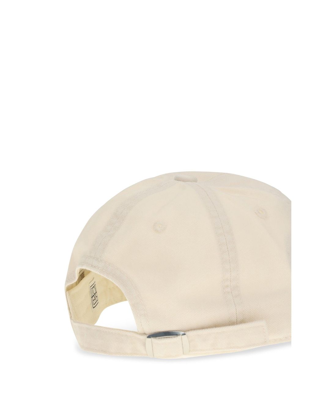 Totême White Cotton Baseball Cap