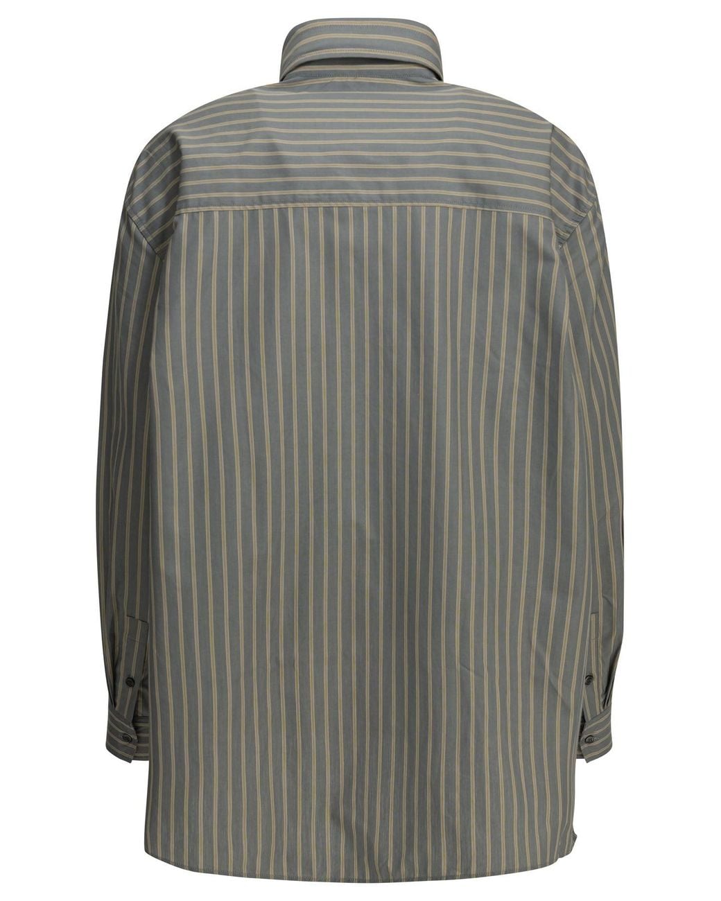 Soeur Gray Casual Striped Shirt