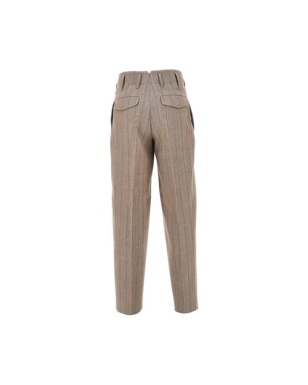 AMI Natural Wool Pants With Darts for men