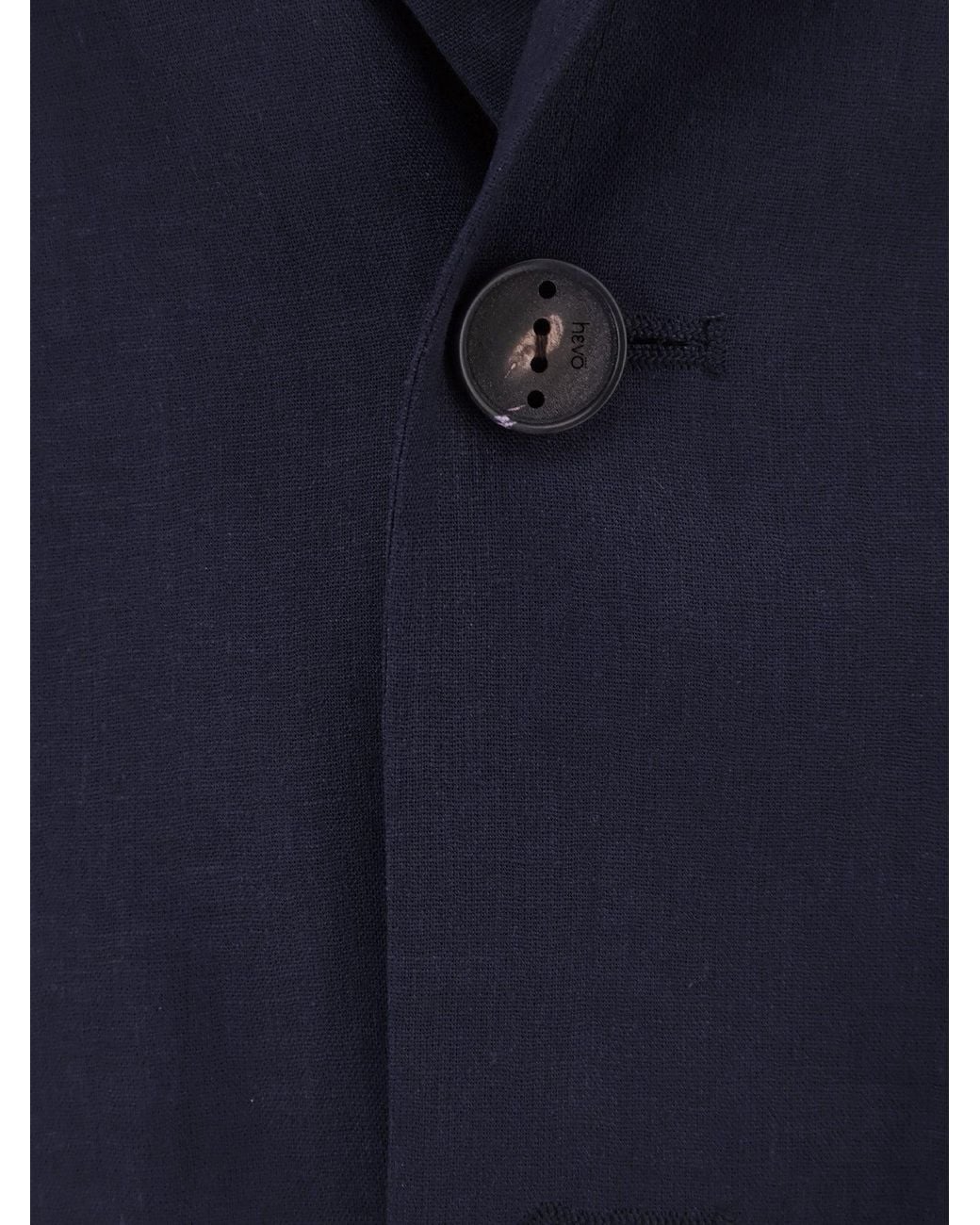 Hevò Blue Suit Galatina Linen-Viscose for men