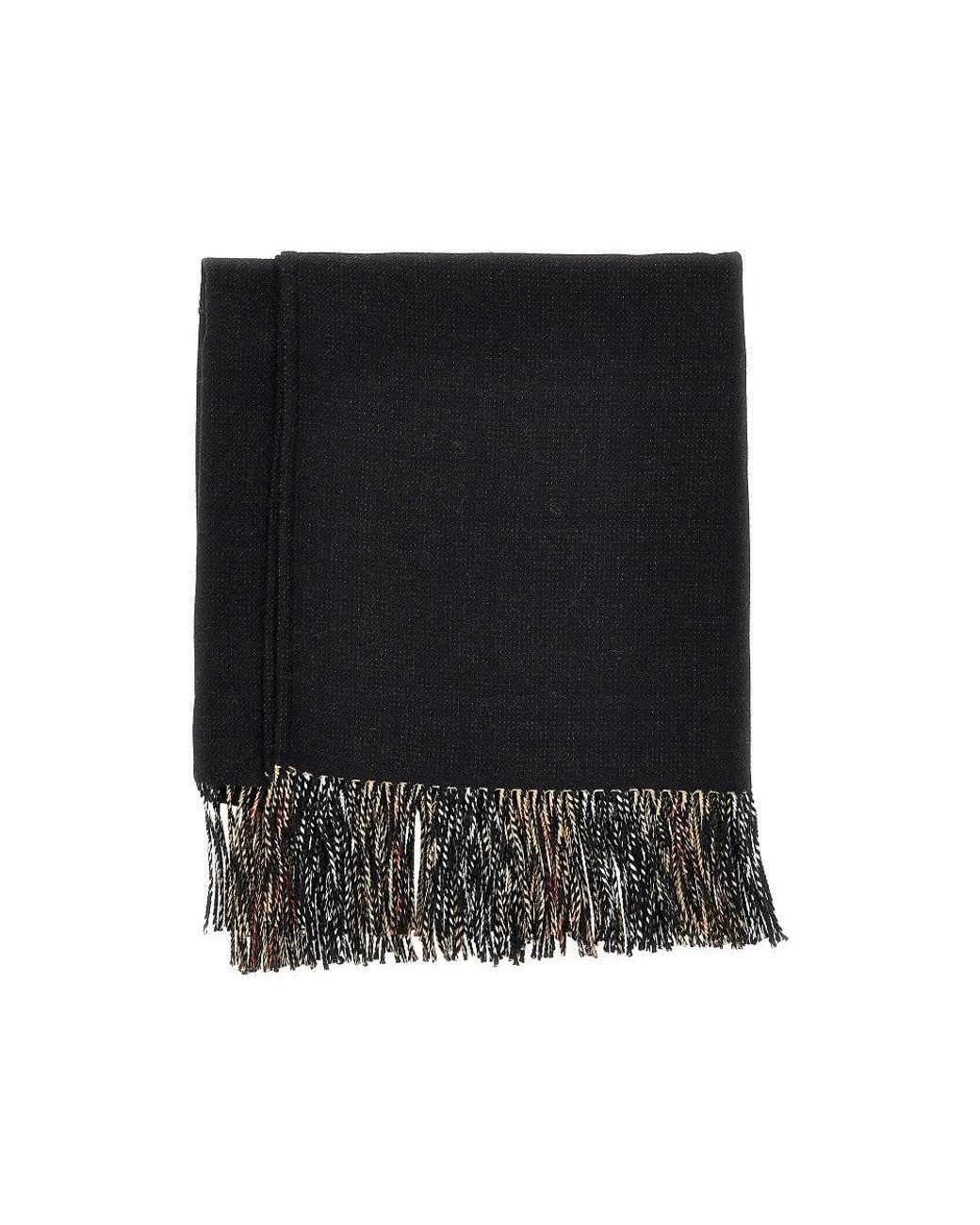 Burberry Black Check Wool Reversible Cape