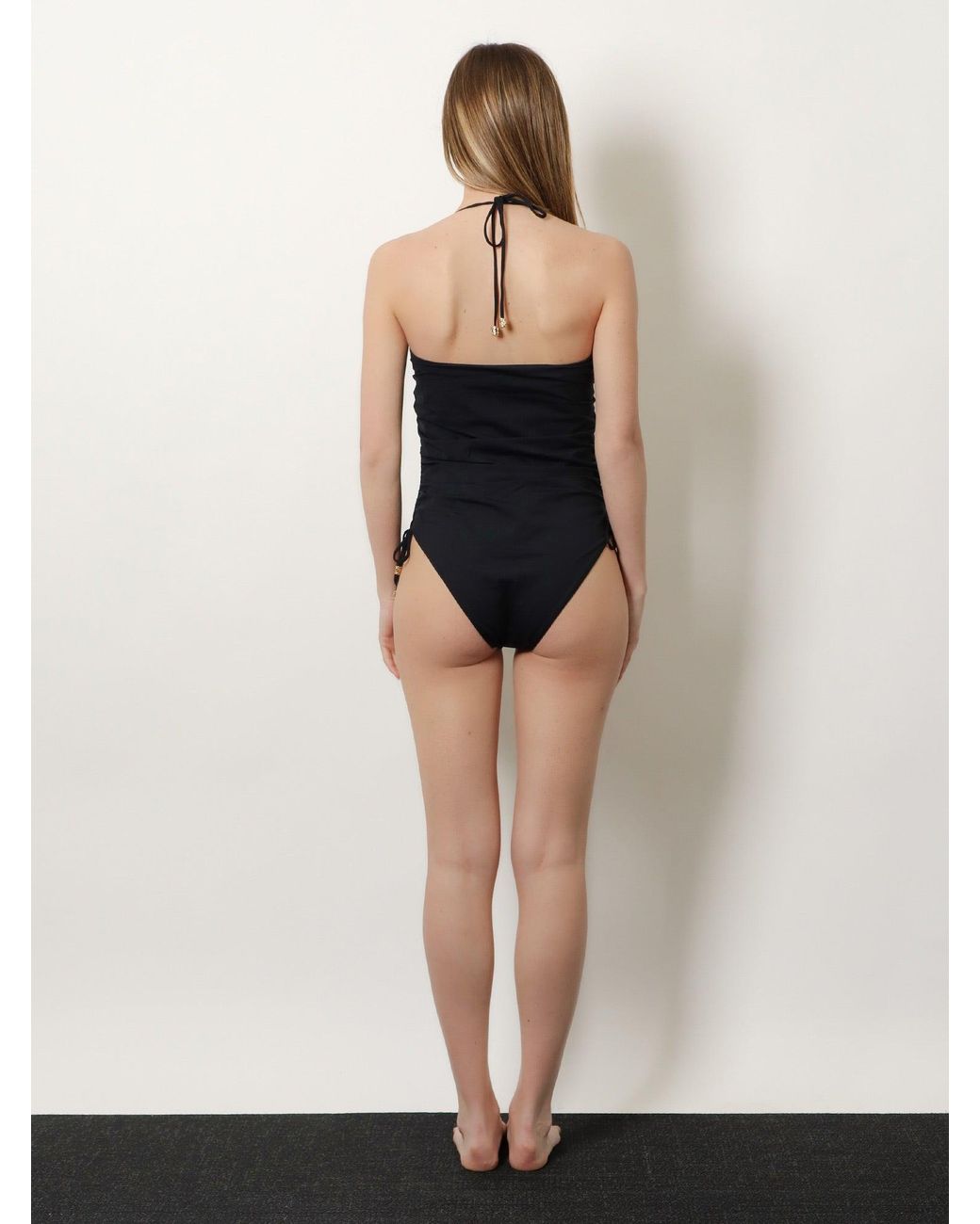 Gucci Blue Stretch Jersey One-Piece Swimsuit