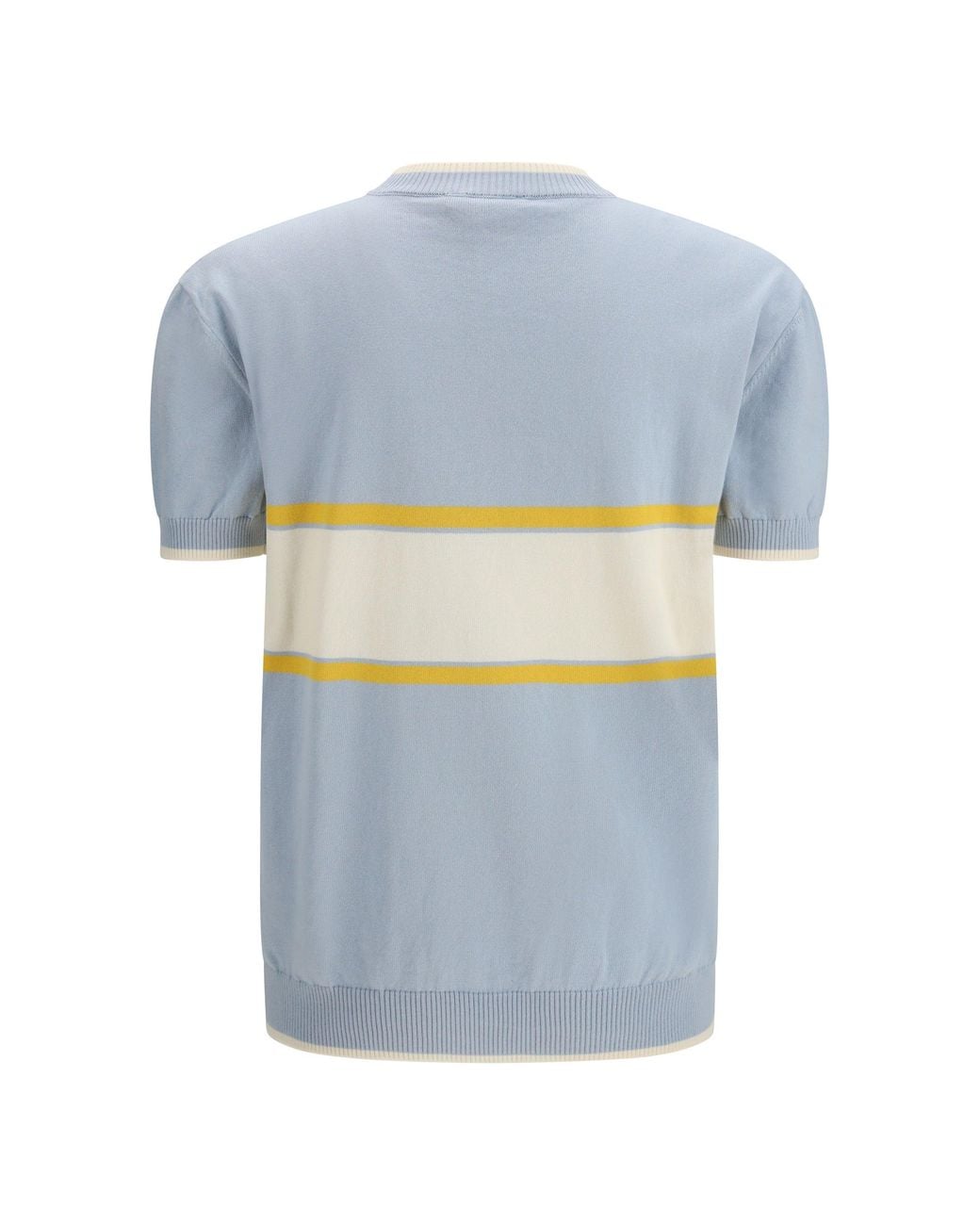Gcds Blue Logo Script Crewneck Pale for men