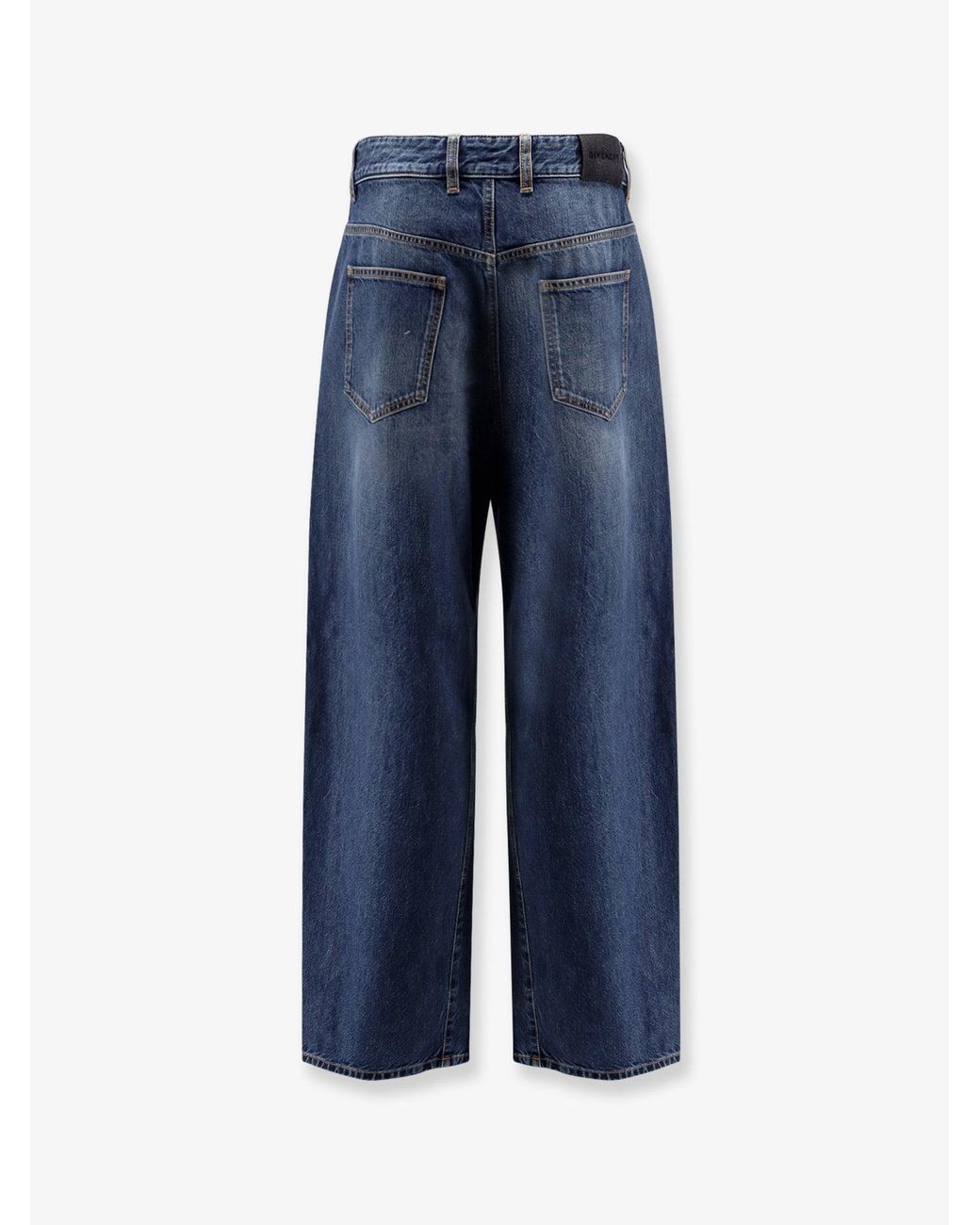 Givenchy Blue Twisted Stone-Washed Denim Jeans for men