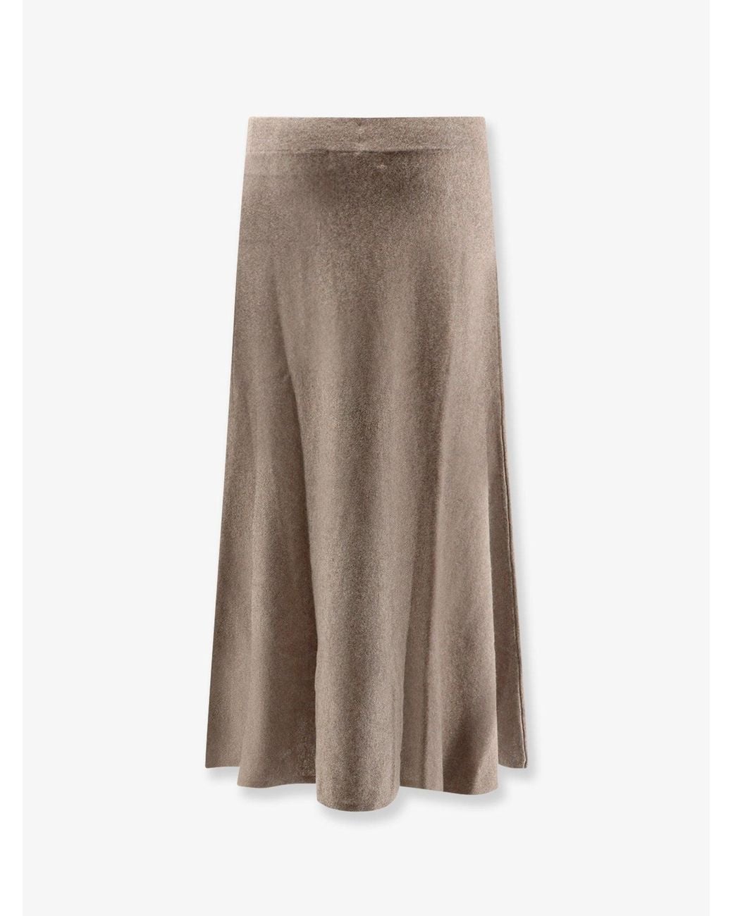 Lisa Yang Brown Torie Cashmere Skirt