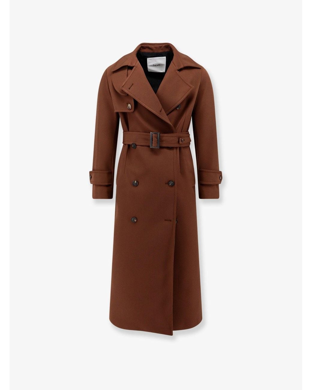 Hevò Brown Rivabella Trench With Belt