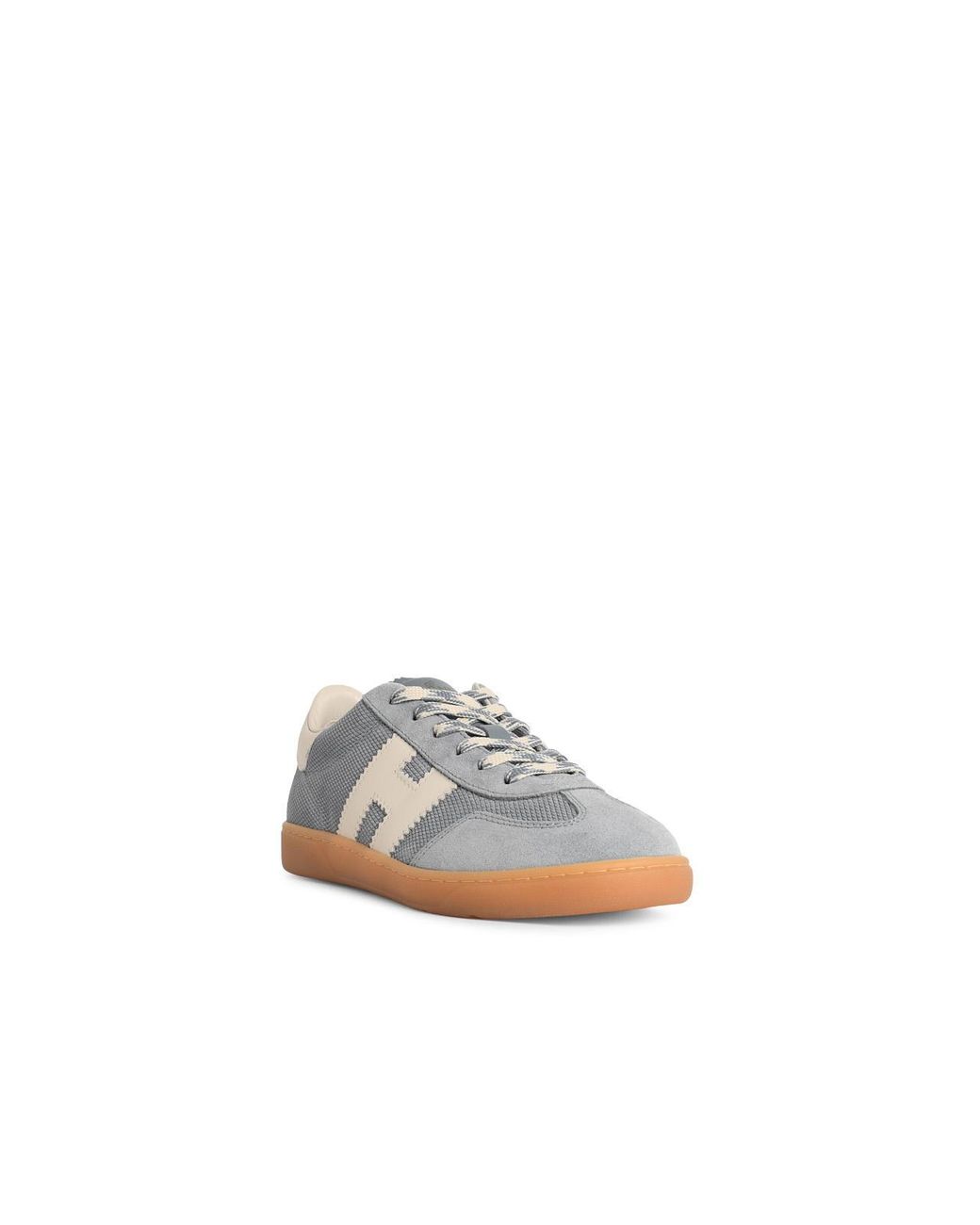 Hogan White 'Cool' Light Suede Sneakers